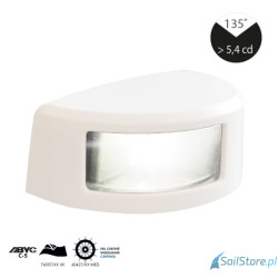 Lampa nawigacyjna NAVISLIM rufowa biała 135°, 2NM, 10-30V, montaż poziomy, obudowa biała