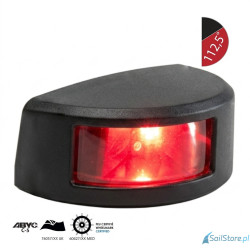 Lampa nawigacyjna NAVISLIM burtowa czerwona 112,5°, 2NM, 10-30V, montaż poziomy, obudowa czarna