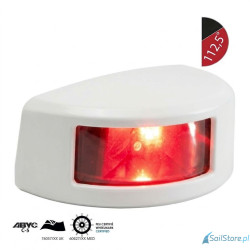 Lampa nawigacyjna NAVISLIM burtowa czerwona 112,5°, 2NM, 10-30V, montaż poziomy, obudowa biała