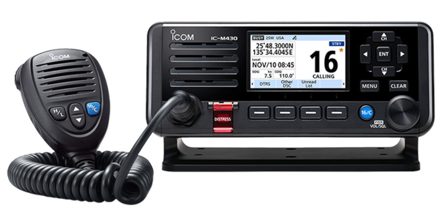 Schemat Radiotelefonu IC-M430 - przycisk DSC Distress